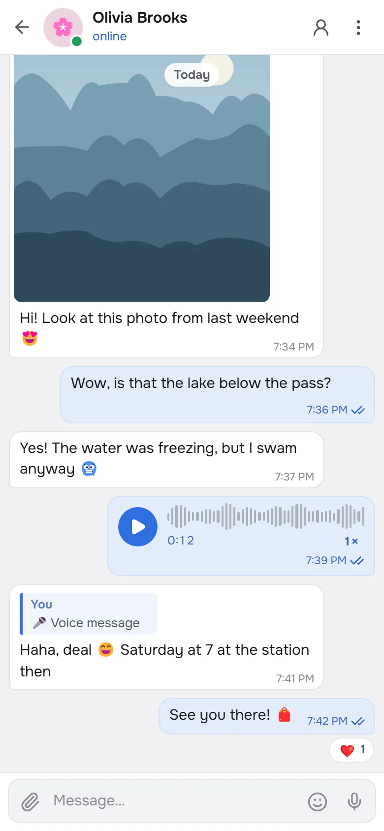 Brama on a phone: a direct chat